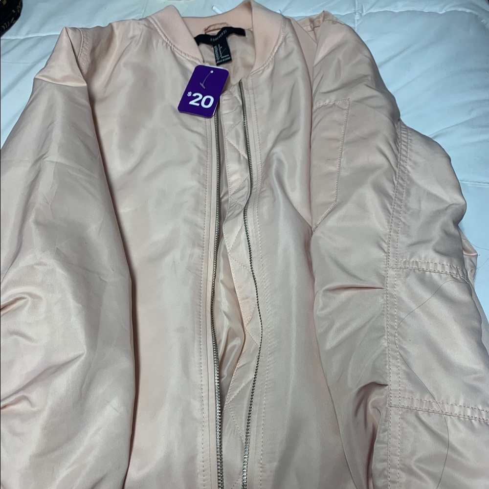 Pink bomber jacket